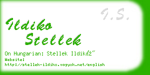 ildiko stellek business card